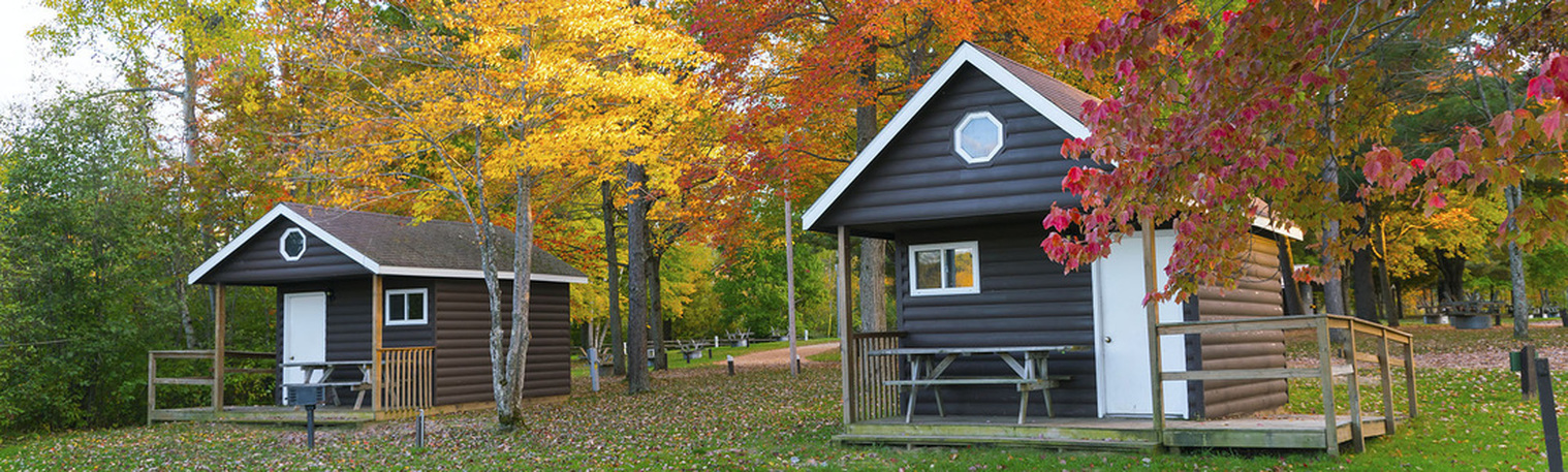 Cabins for rent at Merrill-Gorrel Park